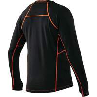 Long Sleeve Thermal Shirts, Men's, Medium, Black O-Max