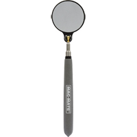 Inspection Mirror, Circular, 2-1/4" L x 2-1/4" W, Telescopic O-Max