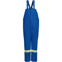 Deluxe Flame-Resistant Insulated Bib Overalls with Reflective Trim, Men's, 3X-Large, Navy Blue O-Max
