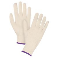 Standard-Duty String Knit Gloves, Poly/Cotton, 7 Gauge, X-Small O-Max