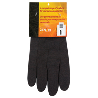 Gants de jersey, Grand, Brun, Non doubl&eacute;, Poignet en tricot O-Max