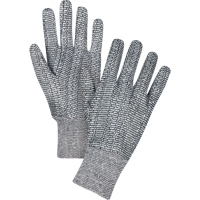 Jersey Gloves, X-Large, Salt & Pepper, Unlined, Knit Wrist O-Max