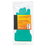 Gants r&eacute;sistants aux produits chimiques &agrave; prise en losange, Taille 9, 13" lo, Nitrile, Doublure en Ouat&eacute;e, 13 mils O-Max