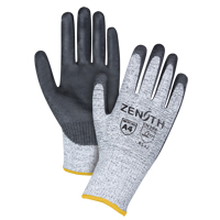 Gants &eacute;lastiques sans coutures r&eacute;sistants &agrave; la coupe, Taille 2T-Grand/11, Calibre 13, Rev&ecirc;tement Polyur&eacute;thane, Enveloppe en PEHP, ANSI/ISEA 105 niveau 4/EN 388 niveau 5 O-Max