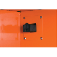 Emergency Preparedness Storage Cabinets, Steel, 4 Shelves, 65" H x 43" W x 18" D, Orange SEG861 | O-Max