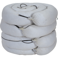 Barrage absorbant de premi&egrave;re qualit&eacute;, Universel, 10' lo x 8" la, Absorption 70 gal., 4 /pqt O-Max