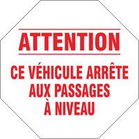 French Traffic Sign, Vinyl, 18" W x 18" H O-Max