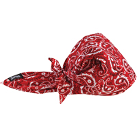 Bandeaux en triangle 6710CT de refroidissement en tissu de serviette Chill-Its, Rouge O-Max