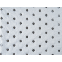 Feuilles absorbantes en fibres fines de calibre industriel, Huile seulement, 15" x 17", 40 gal. d'absorption O-Max