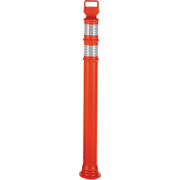 Poteaux d&eacute;lin&eacute;ateurs Ez-Grab, 42" h, Orange O-Max