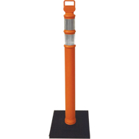 Poteaux d&eacute;lin&eacute;ateurs Ez-Grab, 42" h, Orange O-Max