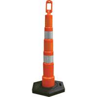 D&eacute;lin&eacute;ateurs de d&eacute;viation Grip N Go, Hauteur 49", Orange O-Max
