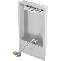 Eyewash Station, Wall-Mount Installation, Stainless Steel Bowl O-Max