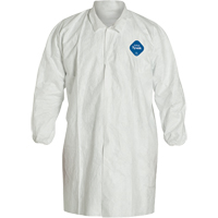 Lab Coat, Tyvek&reg; 400, White, Medium O-Max