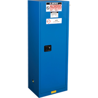 ChemCor&reg; Lined Hazardous Material Slimline Safety Cabinets, 22 gal., 23.25" x 65" x 18" O-Max