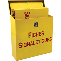 Boîte pour documents de s&eacute;curit&eacute; pour le chantier, Français, Compris reliures O-Max
