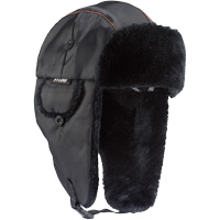 N-Ferno&reg; 6802 Classic Trapper Hat, Synthetic Fur Lining, Medium/Small, Black O-Max