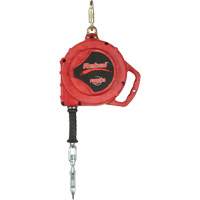 Cordage de s&eacute;curit&eacute; autor&eacute;tractable Rebel, 50', Acier inoxydable, Pivotant O-Max