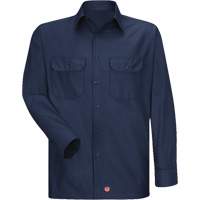 Long Sleeve Ripstop Shirt, Men's, 3X-Large, Navy Blue O-Max