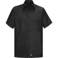 Short Sleeve Ripstop Shirt, Men's, 3X-Large, Black O-Max