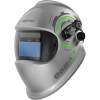 e684 Welding Helmets, 3.94" L x 1.97" W View Area, 4/5 - 13 Shade Range, Silver O-Max