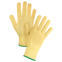 Gants tricot&eacute;s sans couture, Taille Moyen/8, Calibre 7, Enveloppe en Kevlar, ASTM ANSI niveau A2/EN 388 niveau 3 O-Max