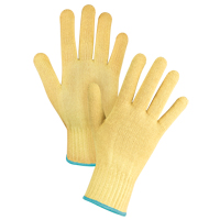 Gants tricot&eacute;s sans couture, Taille T-Grand/10, Calibre 7, Enveloppe en Kevlar, ASTM ANSI niveau A2/EN 388 niveau 3 O-Max