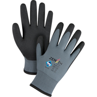 Gants enduits de premi&egrave;re qualit&eacute; ZX-30°, 10/T-Grand, R&ecirc;vetement PVC, Calibre 15, Enveloppe en Nylon O-Max