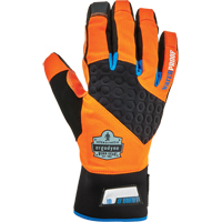 ProFlex&reg; 818WP Performance High-Visibility Thermal Waterproof Utility Gloves, Polyurethane Palm, Size Small O-Max