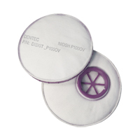 Filtre pour respirateur Diskit, Filtre contre les particules avec suppresion de vapeurs nuisibles, Vapeur organique/Filtre P100 O-Max