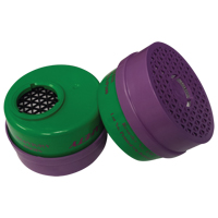 Cartouche pour respirateur, Combinaison cartouche et filtre contre les particules pour gaz/vapeurs, Ammoniac/M&eacute;thylamine/Filtre P100 O-Max