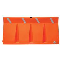 Barri&egrave;res de circulation, Rempli d'eau, 69,75" lo x 33,75" h, Orange O-Max