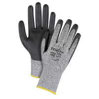 Gants &eacute;lastiques sans coutures r&eacute;sistants &agrave; la coupe, Taille 2T-Grand/11, Calibre 13, Rev&ecirc;tement Polyur&eacute;thane, Enveloppe en PEHP, ANSI/ISEA 105 niveau 2/EN 388 niveau 3 O-Max