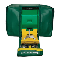 Tempered Portable Eyewash, Gravity-Fed, 9 gal. Capacity, Meets ANSI Z358.1 O-Max