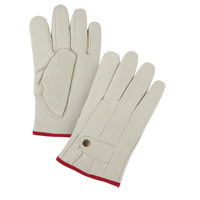 Gants de cordeur doubl&eacute;s pour l'hiver de premi&egrave;re qualit&eacute;, Petit, Paume Cuir fleur de vache, Doubleure Molleton O-Max