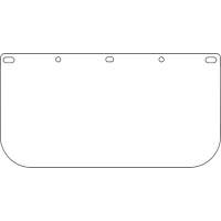 Dynamic Faceshield Visor Window, PETG, Clear Tint O-Max