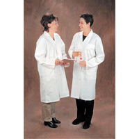 Lab Coats, Poly-Cotton, Small, White O-Max