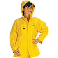 Hurricane Flame Retardant/Oil Resistant Rain Suits - Jackets, 4X-Large, Yellow O-Max