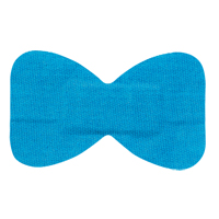 Bandes adh&eacute;sives bleues Dynamic, Bout de doigt, 3", Tissu d&eacute;tectable, St&eacute;rile O-Max