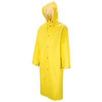 601 Tornado Long Rain Coat, Polyester/PVC, Large, Yellow O-Max