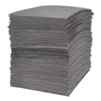 Feuilles absorbantes souffl&eacute;es de premi&egrave;re qualit&eacute;, Universel, 15" x 18", 30 gal. d'absorption O-Max