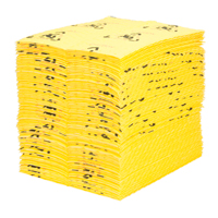 Tampons d'avertissement de premi&egrave;re qualit&eacute; - absorbants haute visibilit&eacute;, Universel, 15" x 18", 24,4 gal. d'absorption O-Max