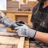Cut Resistant Glove, Size Small/7, 10 Gauge, Foam Nitrile Coated, Dyneema&reg; Shell, ASTM ANSI Level A3/EN 388 Level C O-Max