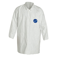 Lab Coat, Tyvek&reg; 400, White, 6X-Large O-Max
