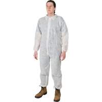 Coveralls, Medium, White, Polypropylene O-Max