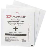 Gaze Dynamic, Tampon, 4" lo x 4" la, St&eacute;rile, Dispositif m&eacute;dical Classe 1 O-Max