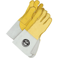 Welding Gloves, Grain Cowhide/Grain Deerskin, Size Large/10 O-Max