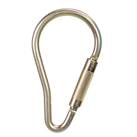 Carabiner, Steel, 5000 lbs Capacity O-Max