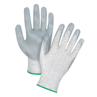 High-Performance Cut-Resistant Gloves, Size Medium/8, 13 Gauge, Nitrile Coated, HPPE Shell, ANSI/ISEA 105 Level 4/EN 388 Level 5 O-Max