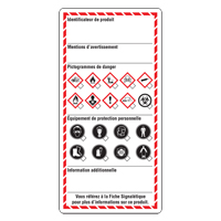 Workplace Labels, Cardstock, 3" W x 6" H, French O-Max